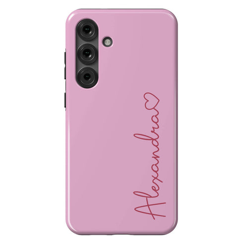 Personalized Cute Vibrant Heart Accent Galaxy Case
